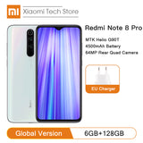 Global Version Xiaomi Redmi Note 8 Pro 6GB 128GB Smartphone 64MP Quad Camera Heilo G90T Octa Core Mobile Phone NFC 4500mAh