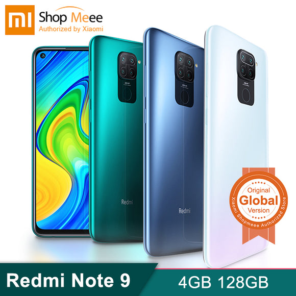 Xiaomi Redmi Note 9 4GB 128GB Global Version Smartphone android Mobile Phones Helio G85 Octa Core 6.53 