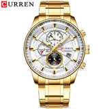 Watch Men Top Luxury Brand CURREN Gold Sport Waterproof Quartz Watches Mens Chronograph Date Male Clock relogios masculino