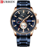 Watch Men Top Luxury Brand CURREN Gold Sport Waterproof Quartz Watches Mens Chronograph Date Male Clock relogios masculino