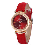 Women Watch Rhinestone Fashion Exquisite Women Leather Casual Watch Luxury Analog Quartz Crystal Wristwatch Bracelet Watch YE1