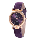 Women Watch Rhinestone Fashion Exquisite Women Leather Casual Watch Luxury Analog Quartz Crystal Wristwatch Bracelet Watch YE1