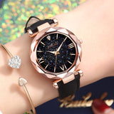 Women Casual Leather Ladies Watch Quartz Wrist Watch Starry Sky Female Clock reloj mujer relogio feminino