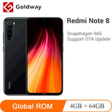 Global ROM Xiaomi Redmi Note 8 4GB RAM 64GB ROM Mobile Phone Snapdragon 665 Octa Core 48MP Quad Camera 6.3" Screen 4000mAh